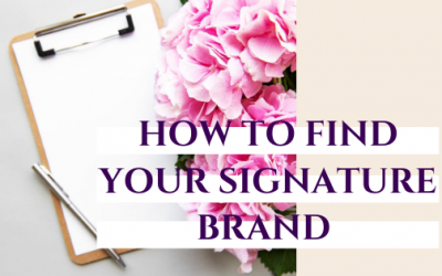 How to Find Your Signature Brand
